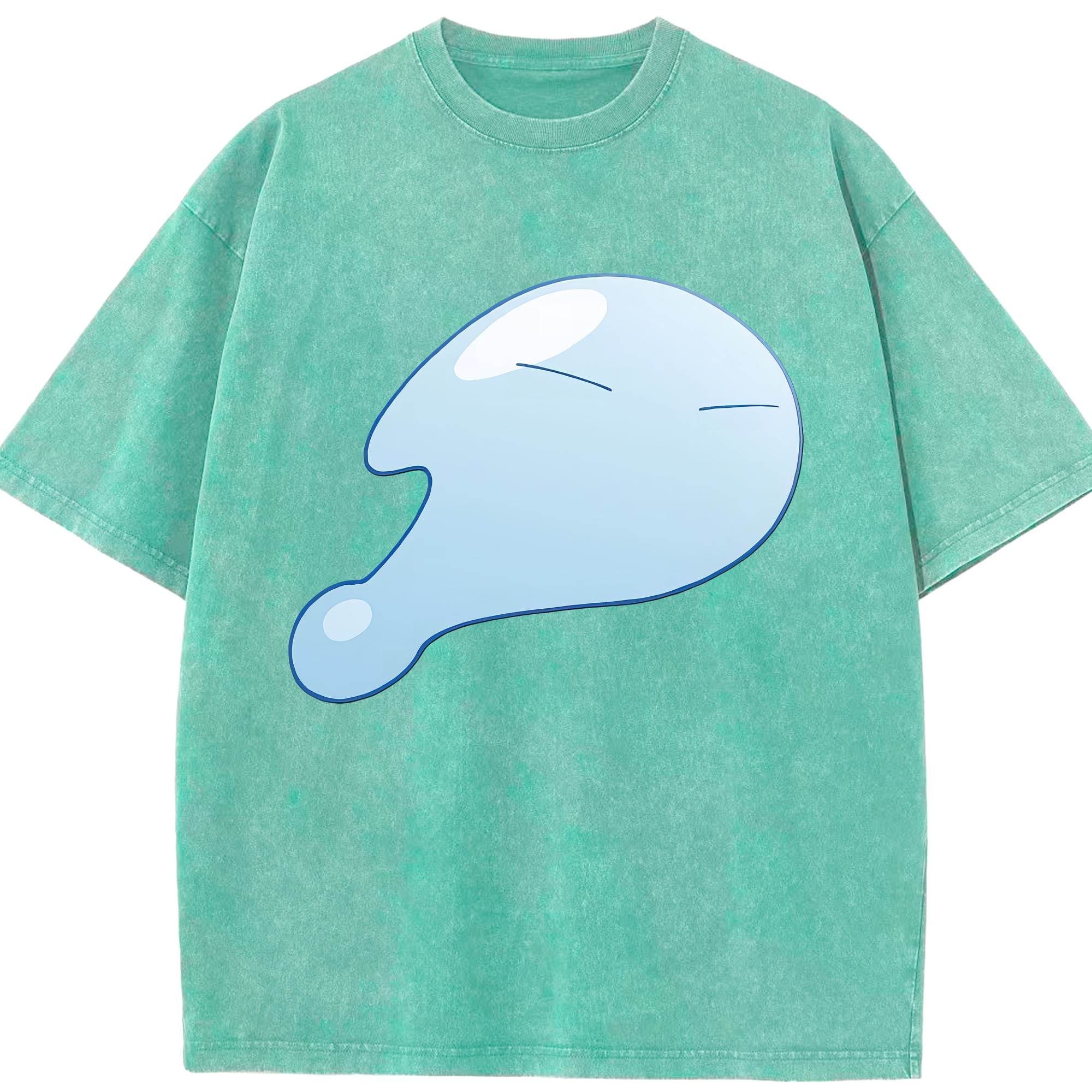 （画像用） 転スラ Regarding Reincarnated to Slime 綿100% ヴィンテージ風 半袖Tシャツ（フロントプリント）